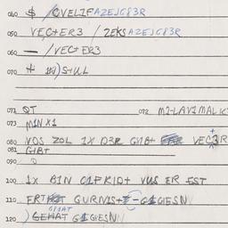 Eastern questionnaire, answ...