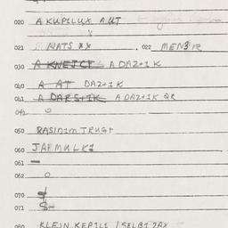 Eastern questionnaire, answ...