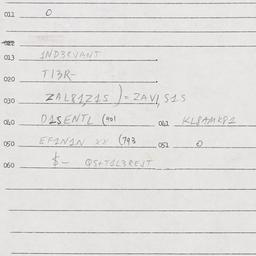 Eastern questionnaire, answ...