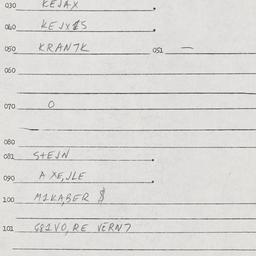 Eastern questionnaire, answ...