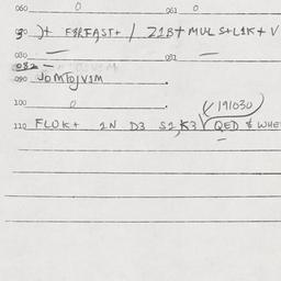 Eastern questionnaire, answ...