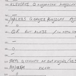 Eastern questionnaire, answ...