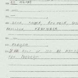 Eastern questionnaire, answ...