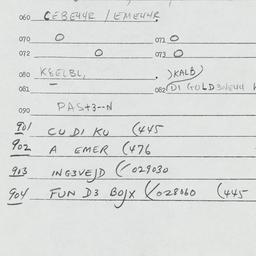 Eastern questionnaire, answ...