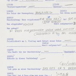 Western questionnaire, answ...