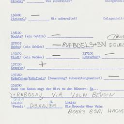 Western questionnaire, answ...
