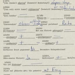 Western questionnaire, answ...