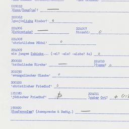 Western questionnaire, answ...