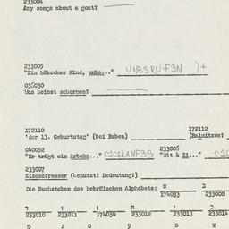 Eastern questionnaire, answ...