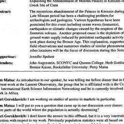 Minutes, 2004-10-20. Scient...