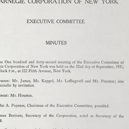 Executive Committee Meeting