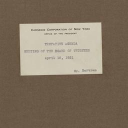 Board Meeting, 4/15/1931