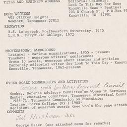 Nominating Committee