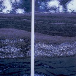 View of sedimentary layers ...