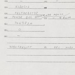 Eastern questionnaire, answ...