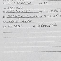 Eastern questionnaire, answ...