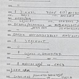 Eastern questionnaire, answ...