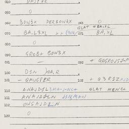 Eastern questionnaire, answ...