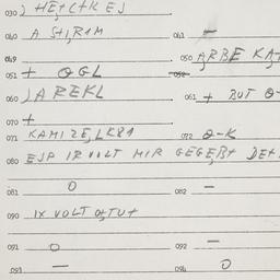 Eastern questionnaire, answ...