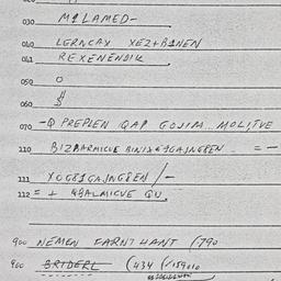 Eastern questionnaire, answ...