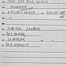 Eastern questionnaire, answ...