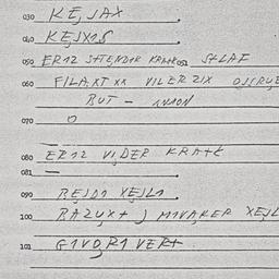 Eastern questionnaire, answ...