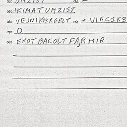 Eastern questionnaire, answ...