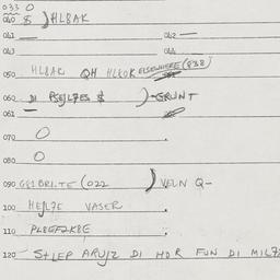 Eastern questionnaire, answ...