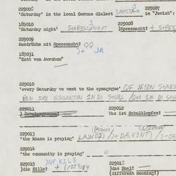 Western questionnaire, answ...