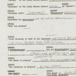 Western questionnaire, answ...