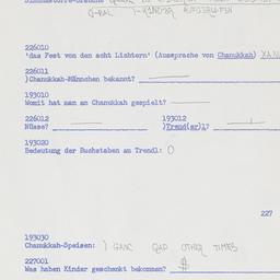 Western questionnaire, answ...