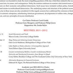 Schedules, Political Econom...