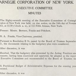 Executive Committee Meeting