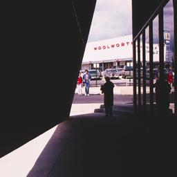 Exterior view, person stand...