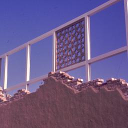 Deconstructed brick wall in...
