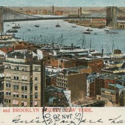 East River and Brooklyn Bri...