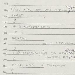Eastern questionnaire, answ...