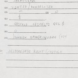Eastern questionnaire, answ...