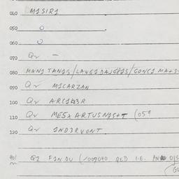 Eastern questionnaire, answ...