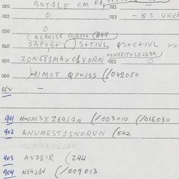 Eastern questionnaire, answ...