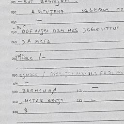 Eastern questionnaire, answ...