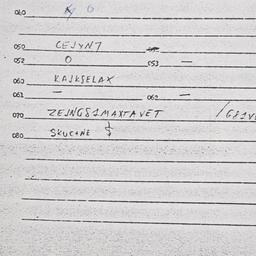 Eastern questionnaire, answ...