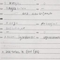 Eastern questionnaire, answ...