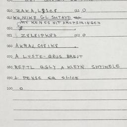 Eastern questionnaire, answ...