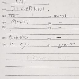 Eastern questionnaire, answ...