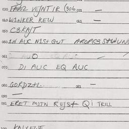 Eastern questionnaire, answ...