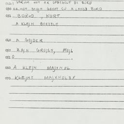 Eastern questionnaire, answ...