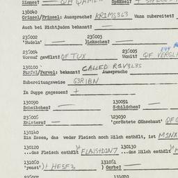 Western questionnaire, answ...