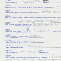 Western questionnaire, answ...