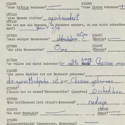 Western questionnaire, answ...